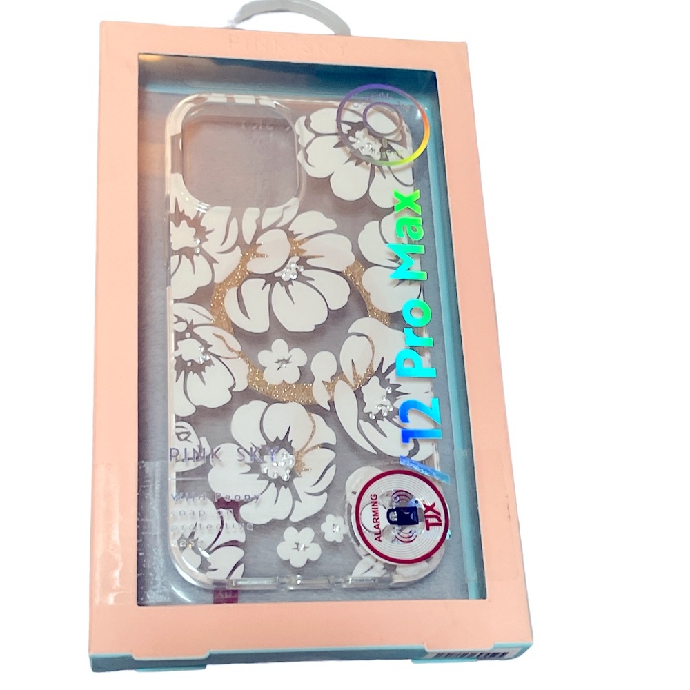 NEW PINK SKY WILD PEONY protective phone case for iPhone 12/13 PRO MAX